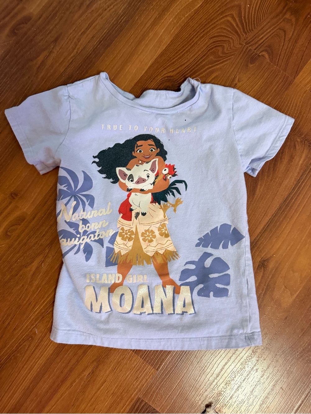 OshKosh B'gosh Light Purple Moana Graphic Short Sleeve Tee
